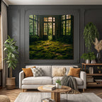 Abandoned Interior Space With Moss And Nature Reclaiming Human Spaces | Lost Places | Architektur