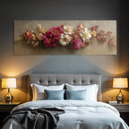 Trocken Retro Flowers Arrangement Vibrante Farben Kunstvolles Komposition