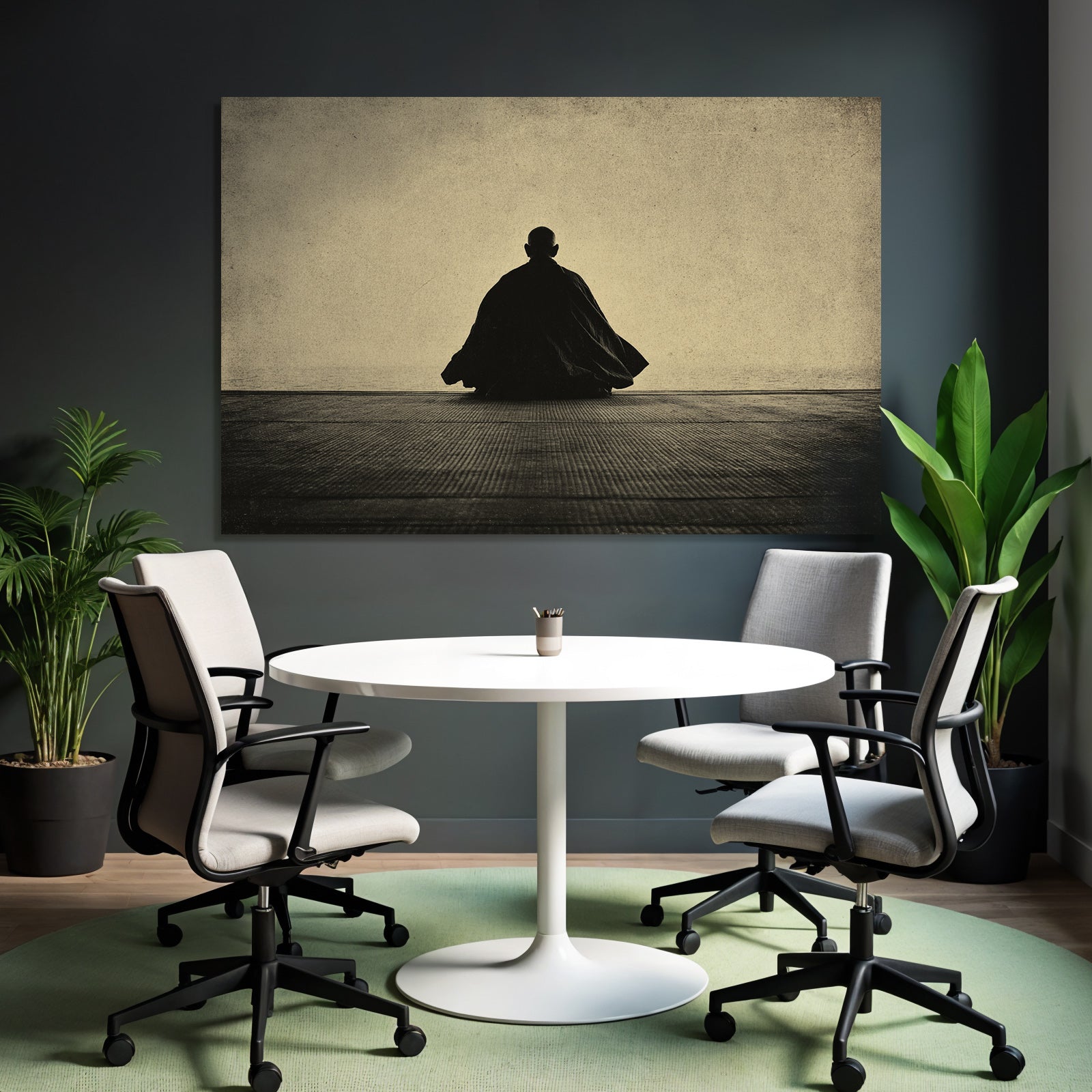 Yoga Meditation Einsame Figura In Der Meditation Vintage Stil | Yoga und Meditation | Themen und Hobbys