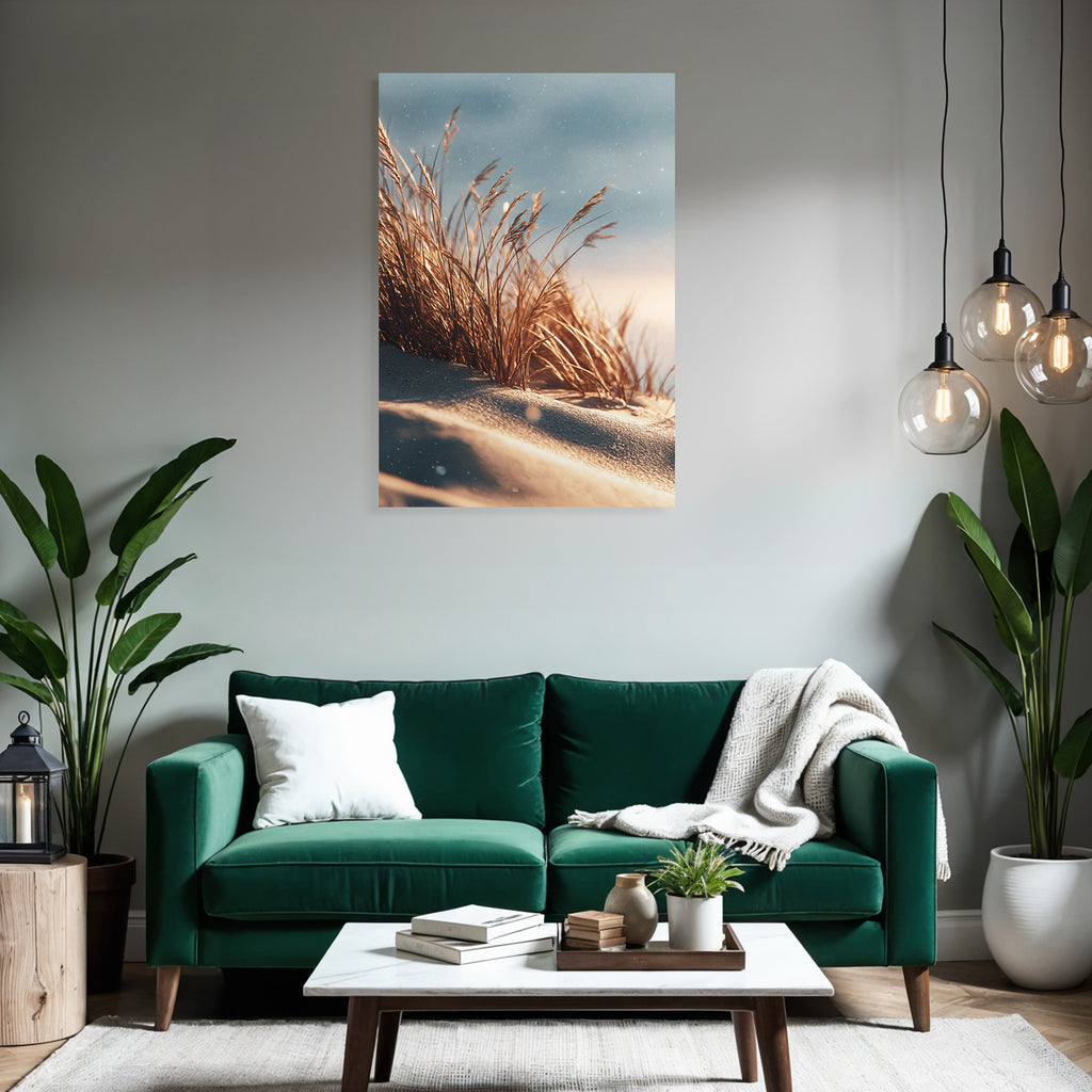 Hohes Gras Auf Sand Im Warmen Licht Serene Natur | Duenen und Heide | Landschaften