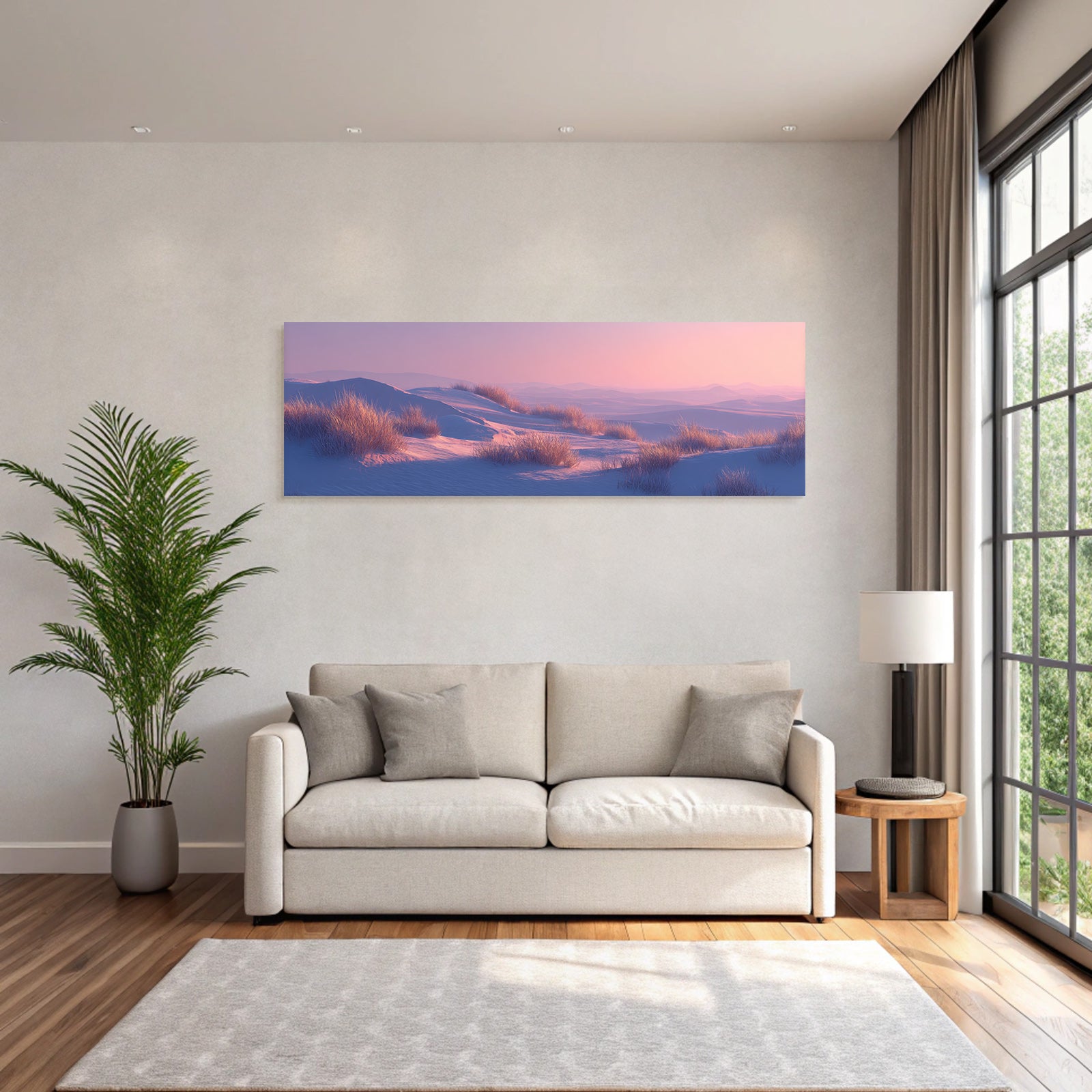 Ruhige Winterlandschaft Dawn Dusk Pastellfarben | Duenen und Heide | Landschaften