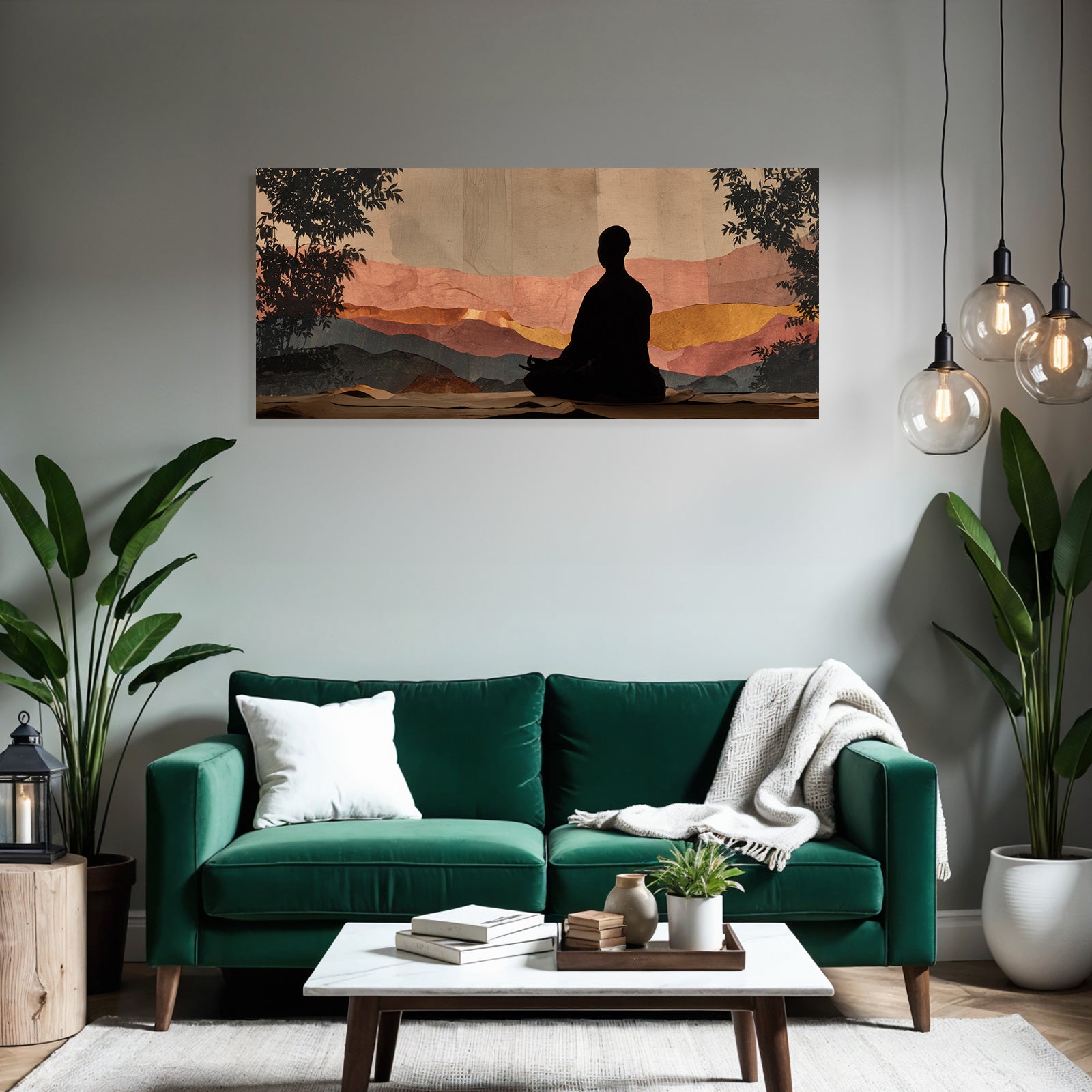 Yoga Meditation Meditierende Person In Natur Mit Berglandschaft Harmonische Atmosphäre | Yoga und Meditation | Themen und Hobbys