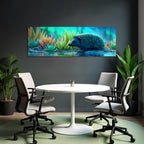 Polarlicht Hedgehog In Vibrant Colorful Landscape Mit Sukkulenten Regnerischem Atmosphare | Fjorde und Gletscher | Landschaften