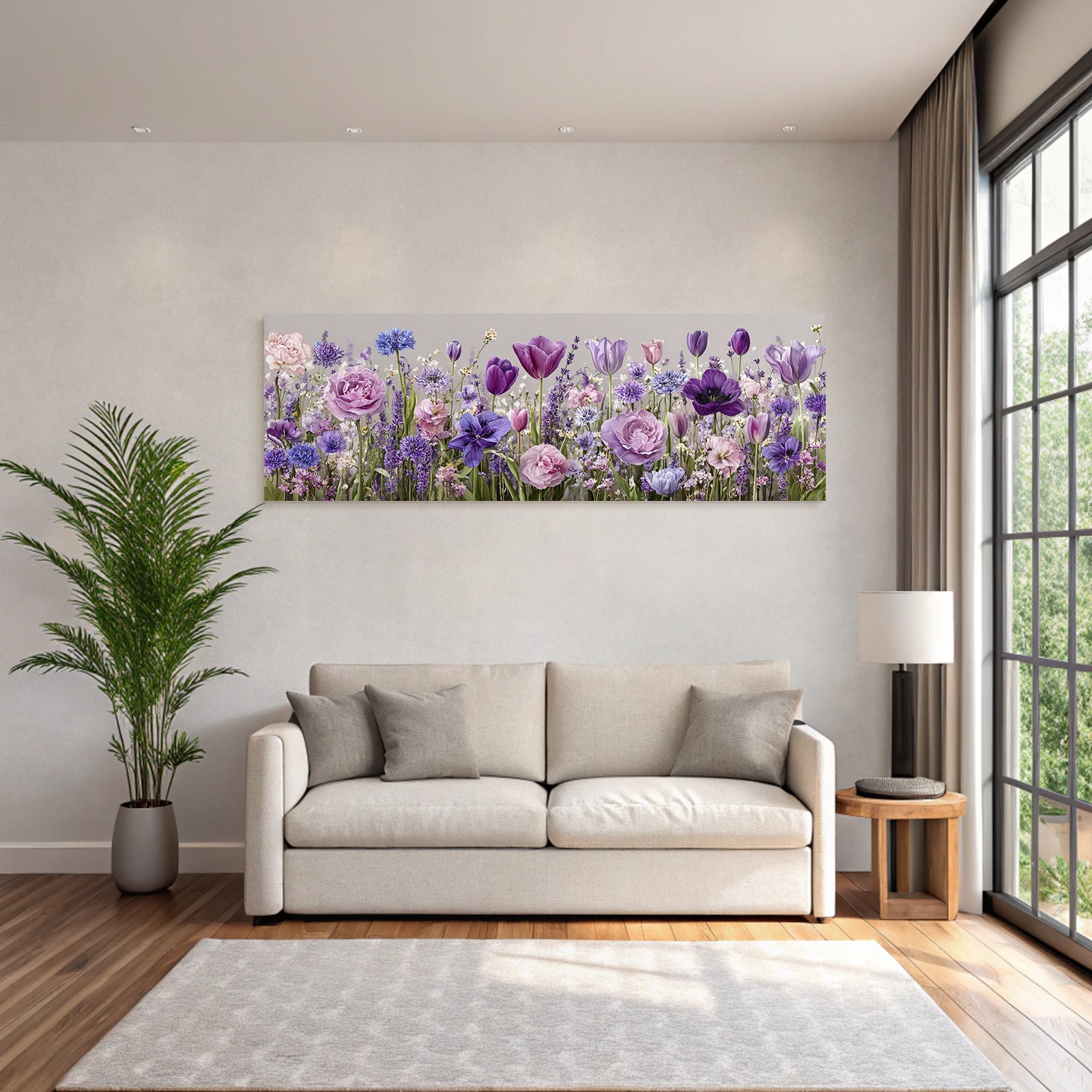 Bunte Florale Pracht Mit Rosen Und Tulpen