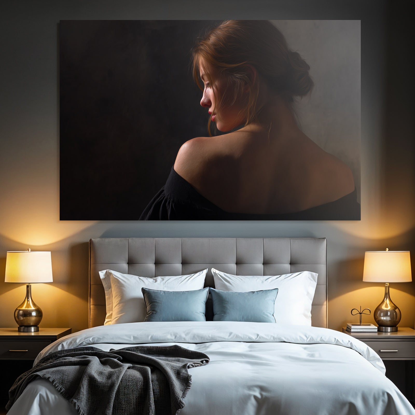 Portrait Einer Person Von Hinten Mit Dramatischer Beleuchtung | Aktkunst und Sinnlichkeit | Menschen und Emotionen