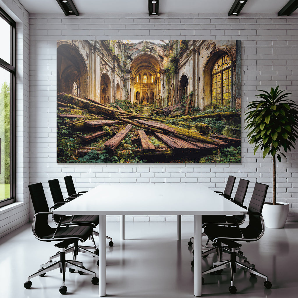 Ruinierte Gebaeude Mit Überwachsenen Pflanzen Und Verfallenen Wänden | Lost Places | Architektur