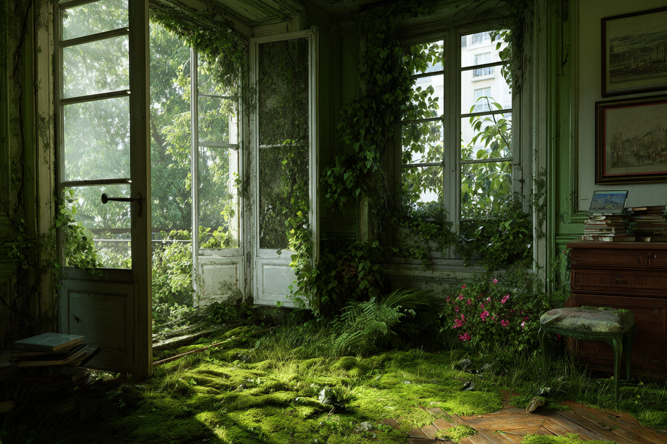 Abandoned Room With Nature Encroachment Sunlit Interior Germany | Lost Places | Architektur