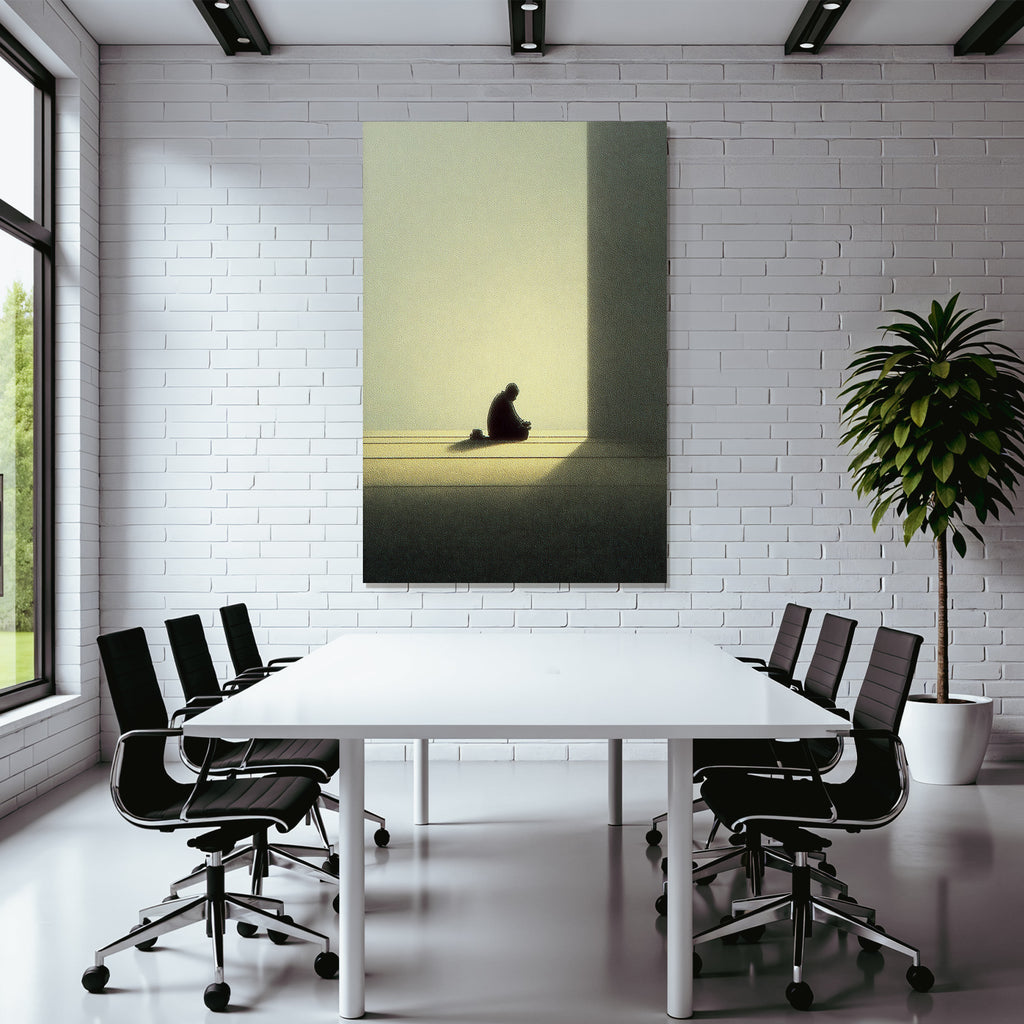 Yoga Meditation Einsame Figuren Introspektion Minimalismus | Yoga und Meditation | Themen und Hobbys