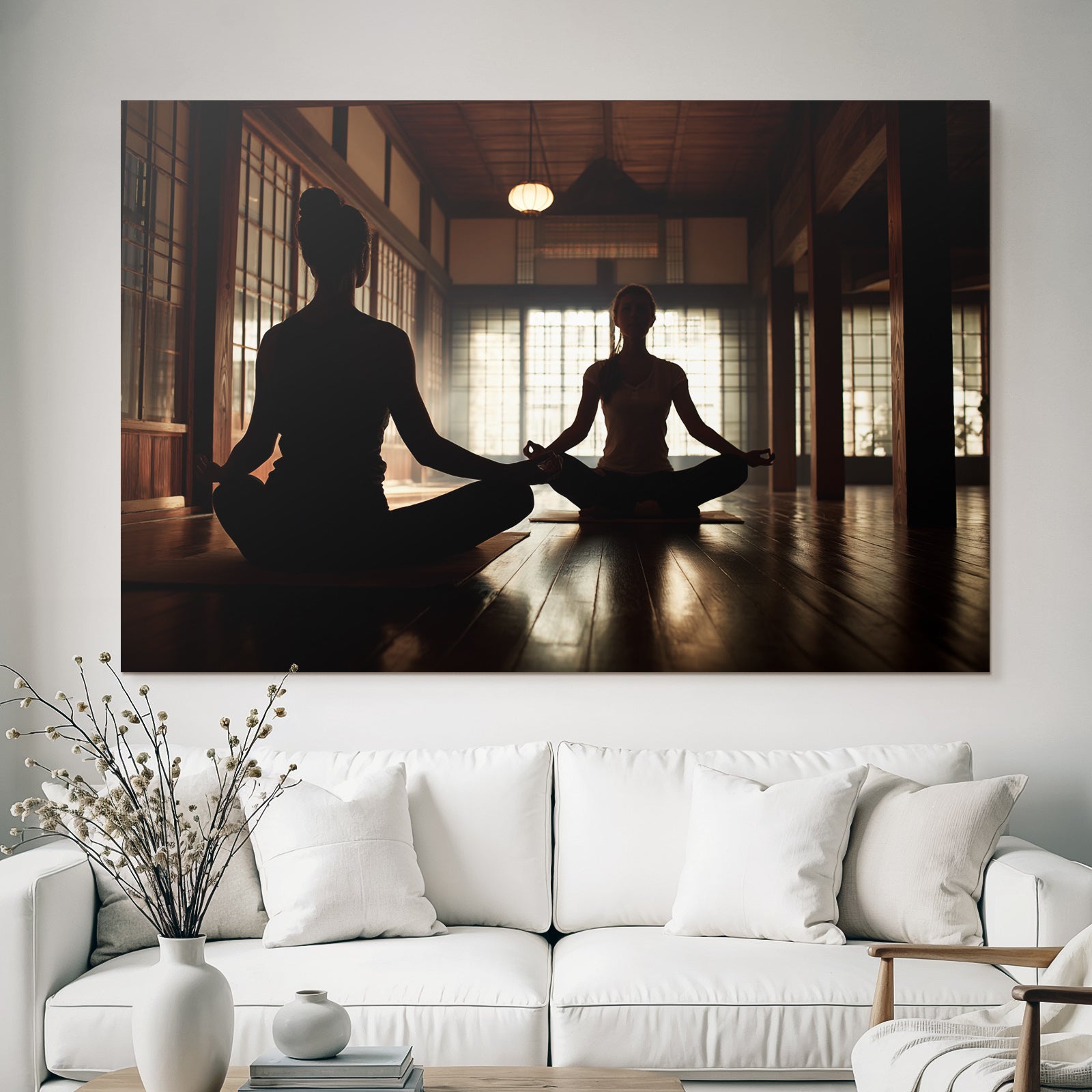 Yoga Meditation Yoga Meditation In Der Ruhigen Umgebung Silhoütten | Yoga und Meditation | Themen und Hobbys