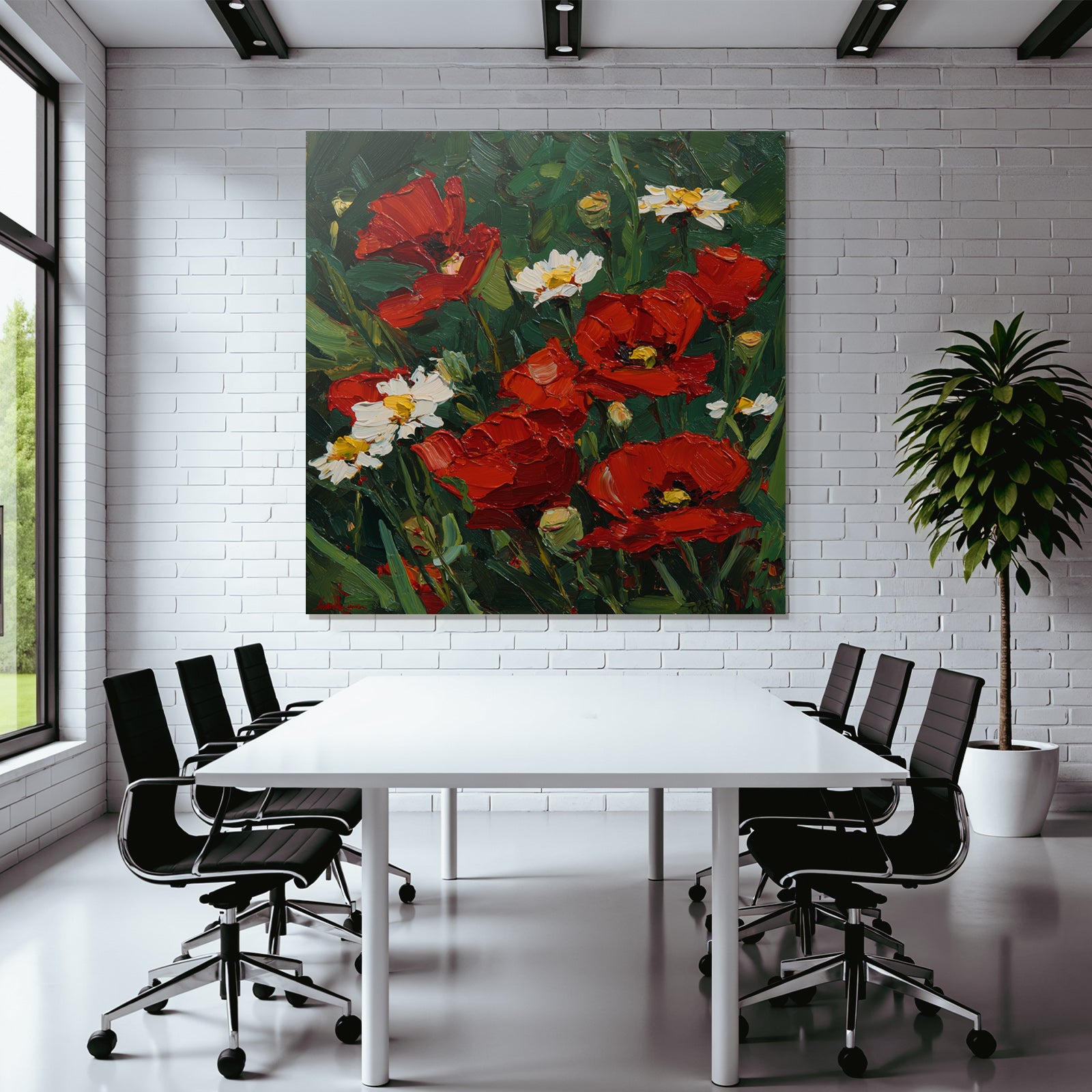 Bild Mit Mohn Und Gänseblümchen
