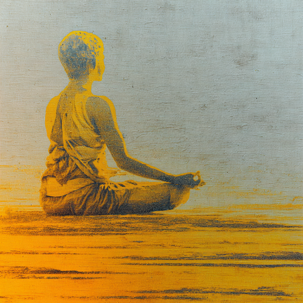Yoga Meditation Meditierende Person In Ruhiger Atmosphäre | Yoga und Meditation | Themen und Hobbys