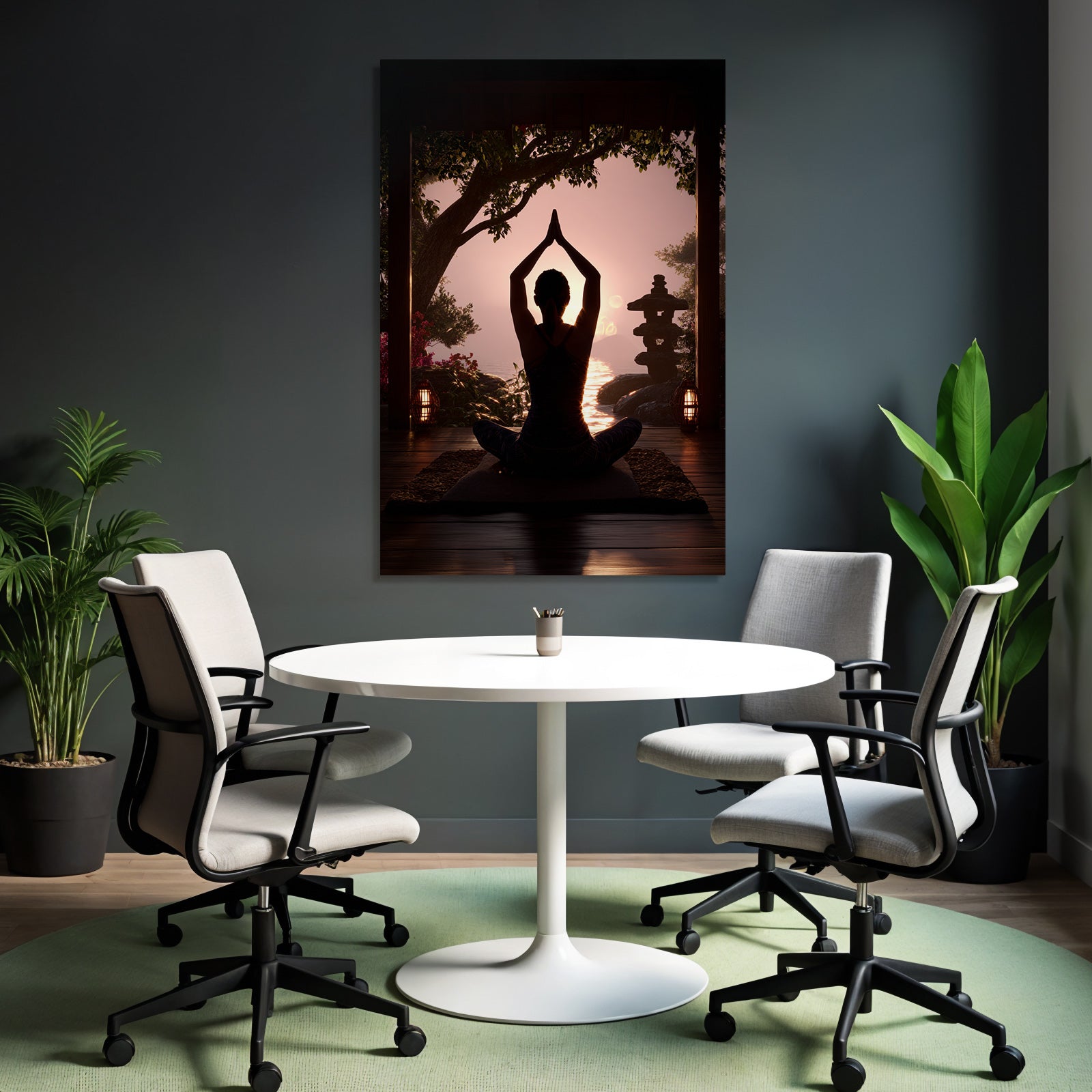 Yoga Meditation Yoga Meditiation Am Sonnenuntergang Mit Natur Elementen | Yoga und Meditation | Themen und Hobbys