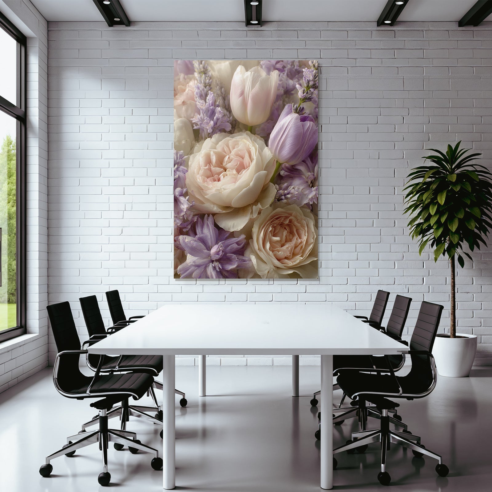 Schönes Pastell Bluten Gesteck Mit Tulpen Und Pfingstrosen