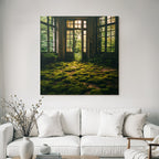 Abandoned Interior Space With Moss And Nature Reclaiming Human Spaces | Lost Places | Architektur