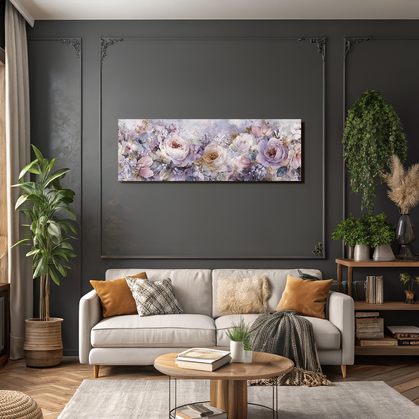 Elegante Florale Arrangement In Zarten Pastelltönen