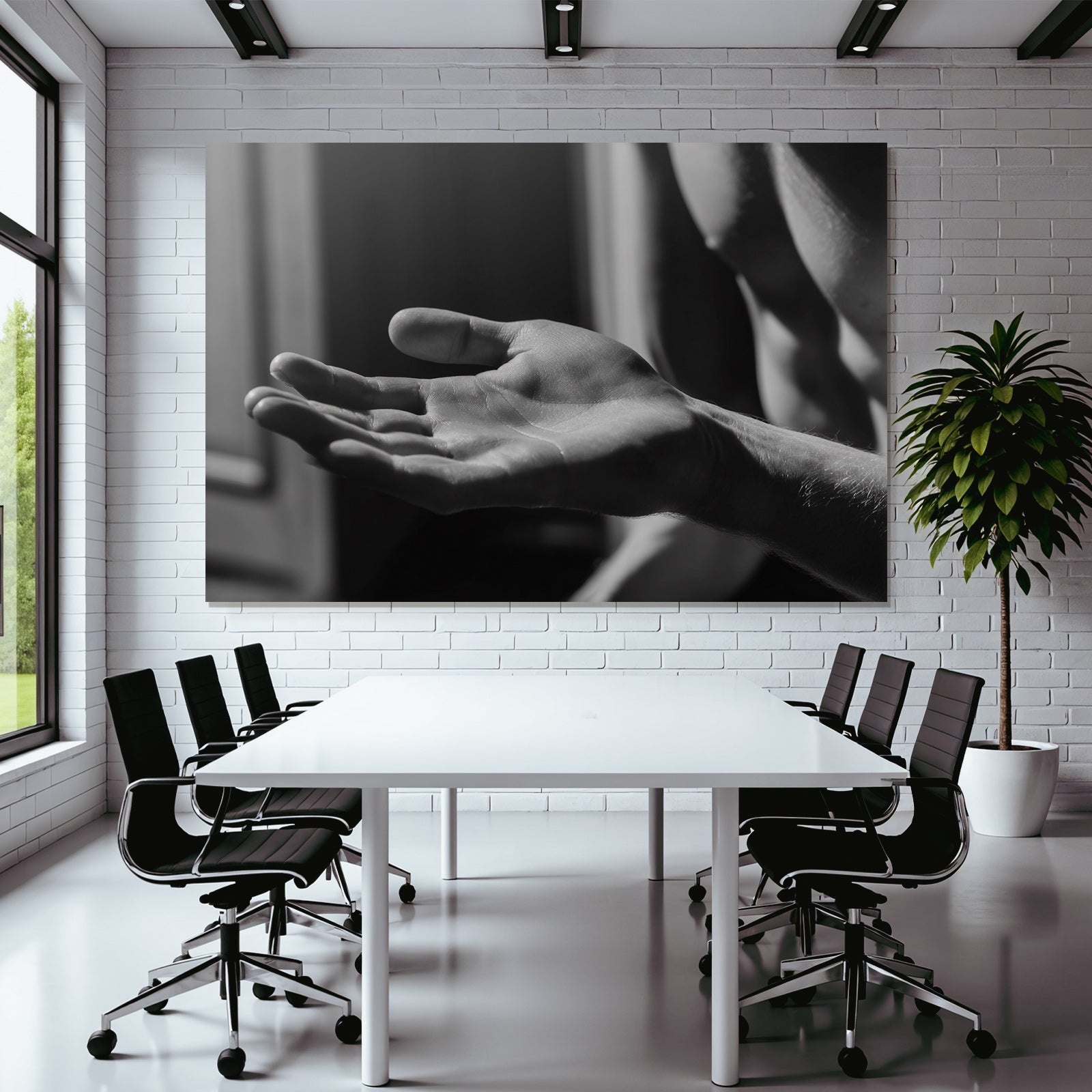 Hand In Entspannter Position Sw Fotografie | Haende und Gestik | Menschen und Emotionen