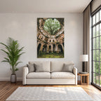 Verlassene Gebaeude Und Baum Wachsend Durch Mitte Ornamentale Elemente | Lost Places | Architektur