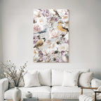 Florales Vogel Und Muster