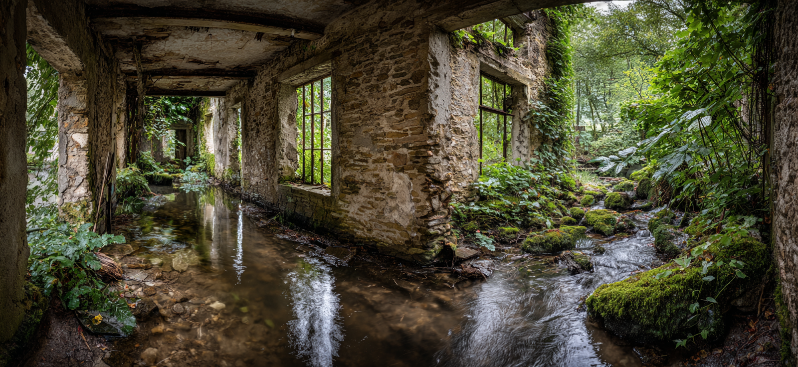 Verlassene Structure Natur Reclaiming Haunting Atmosphere | Lost Places | Architektur