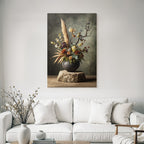 Trocken Retro Flowers Getrocknete Arrangement In Texturiertem Rundvase Dekoratives Design