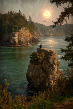 Yoga Meditation Ruhige Natur Landschaft Klippen Und Wasser | Yoga und Meditation | Themen und Hobbys