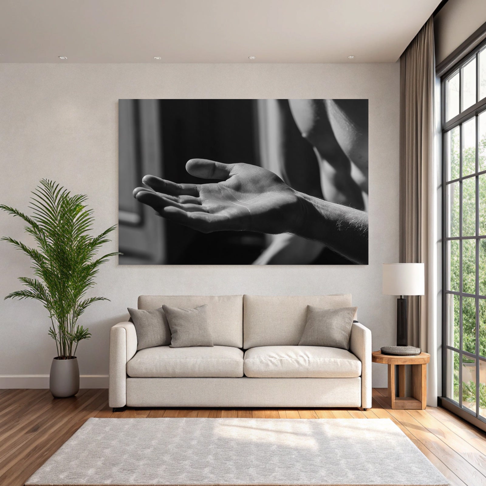 Hand In Entspannter Position Sw Fotografie | Haende und Gestik | Menschen und Emotionen