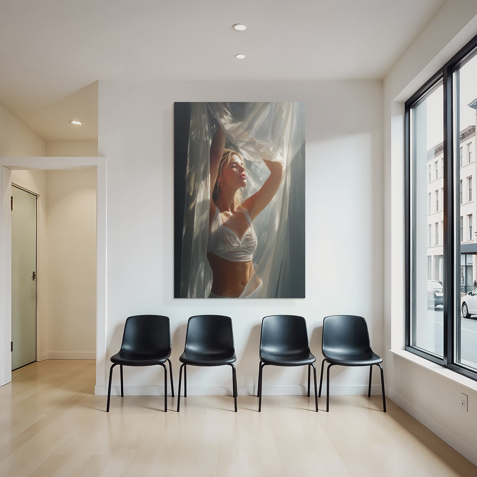 Elegante Und Graciöse Pose Dreamy Atmosphäre | Aktkunst und Sinnlichkeit | Menschen und Emotionen