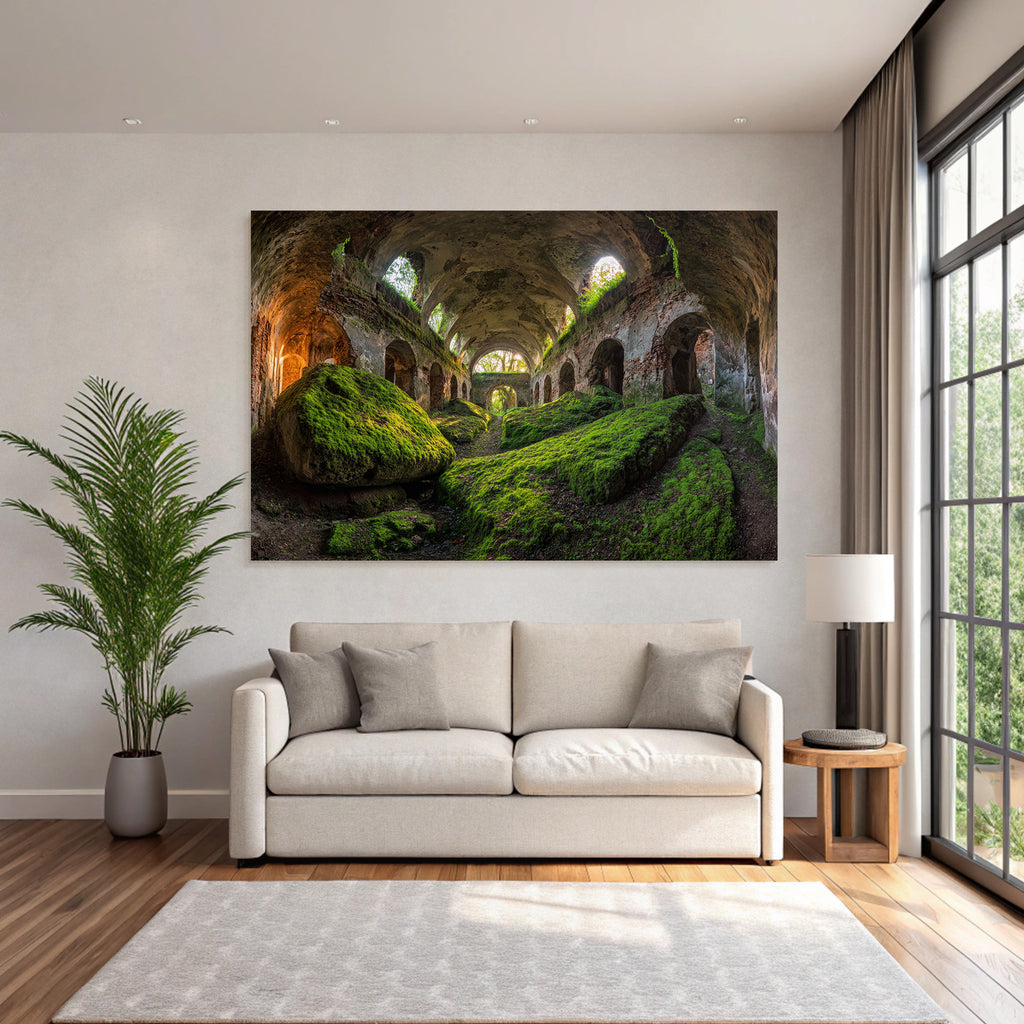 Verfallenes Gebaeude Mit Vorwuchernder Vegetation | Lost Places | Architektur