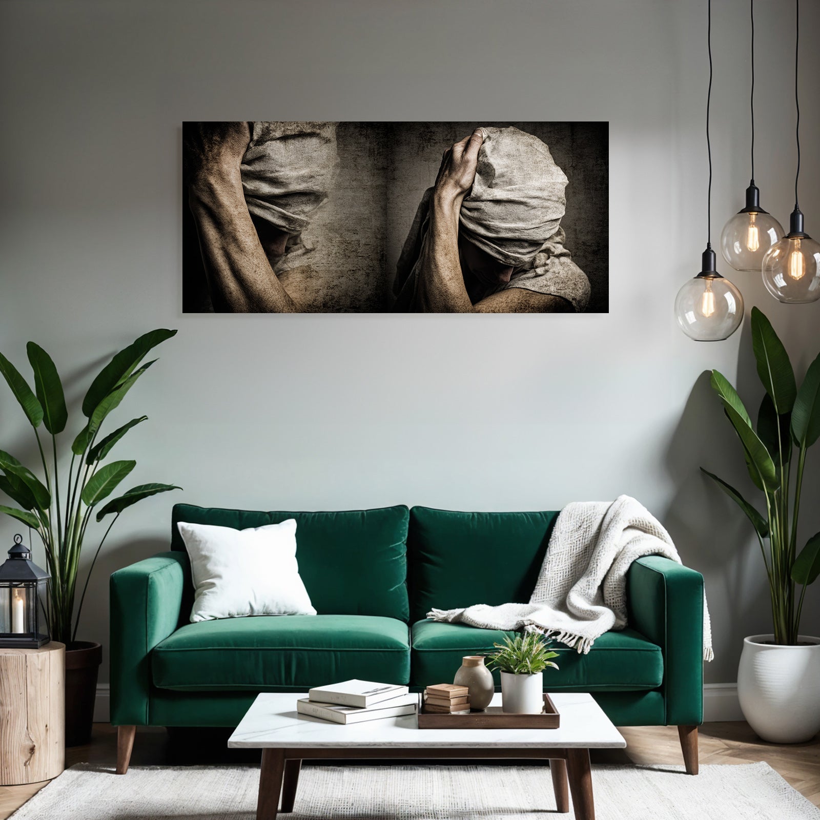 Figur Drapiert In Lichtfarbener Stoff Reflektierende Stimmung | Aktkunst und Sinnlichkeit | Menschen und Emotionen