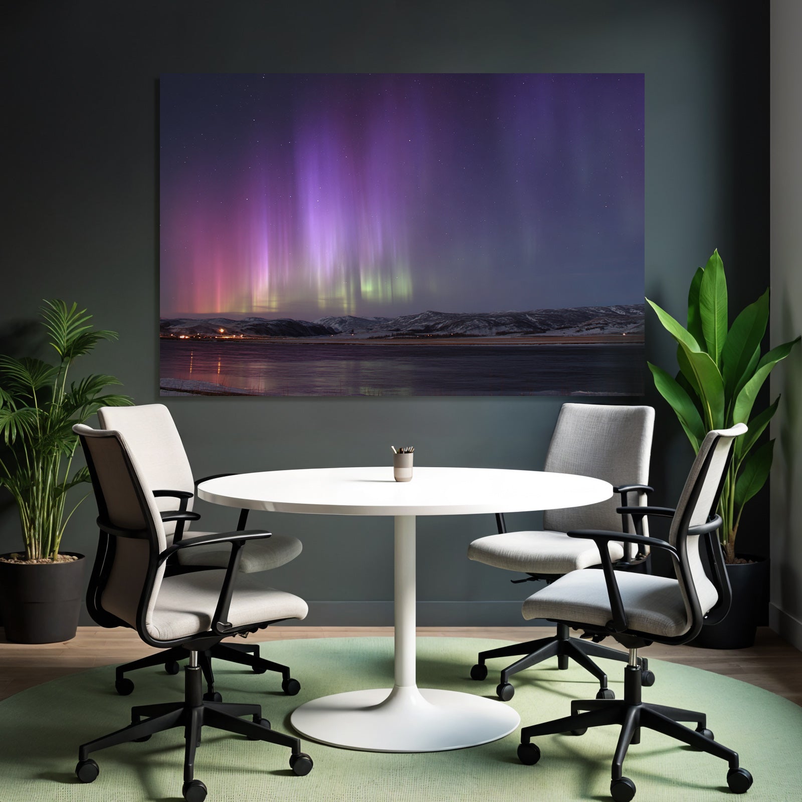 Polarlicht Aurora Borealis Northern Lights Beobachtung In Den Polären Regionen | Fjorde und Gletscher | Landschaften