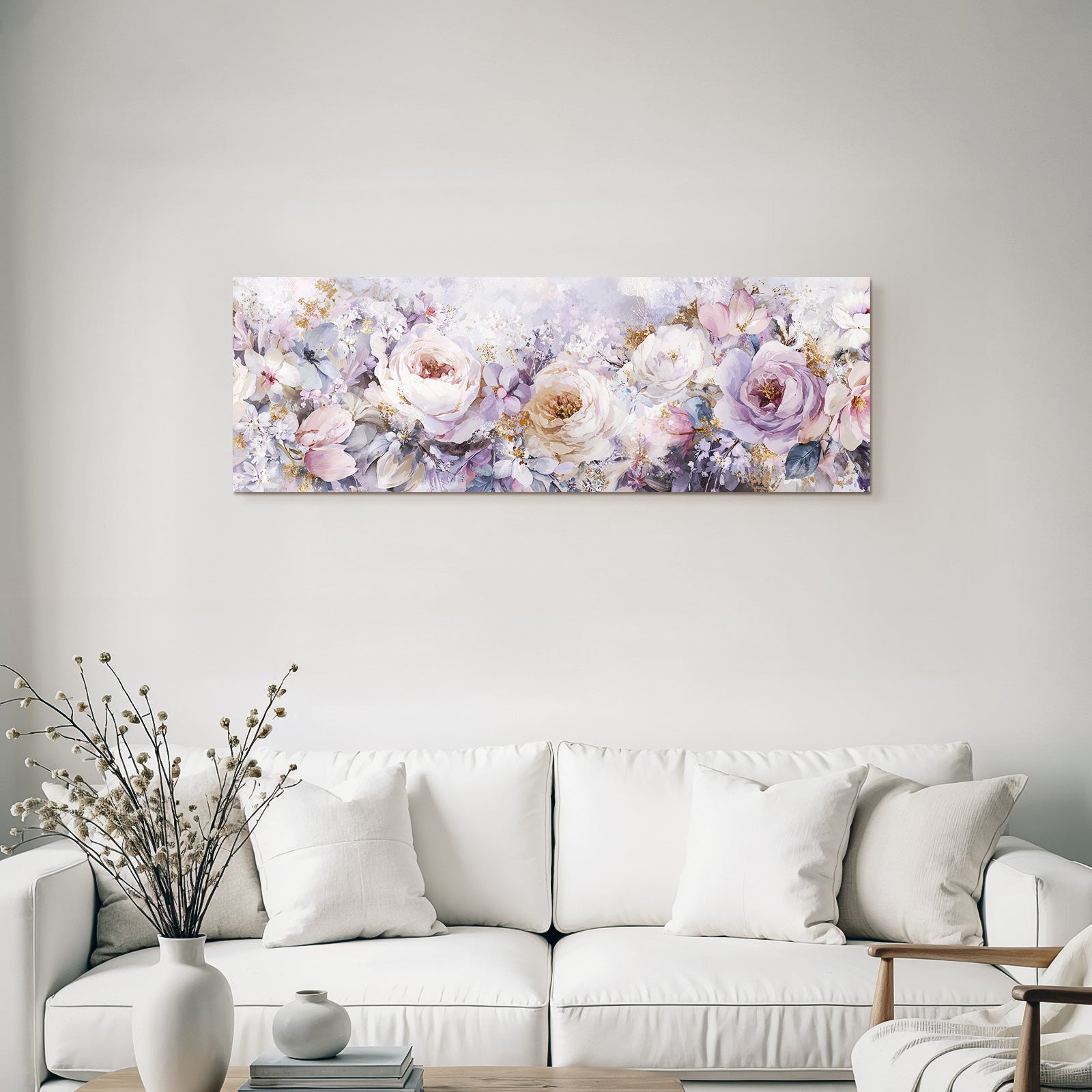 Elegante Florale Arrangement In Zarten Pastelltönen