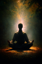 Yoga Meditation Meditierende Figur Im Natur Setting Mindfulness Innerer Frieden | Yoga und Meditation | Themen und Hobbys