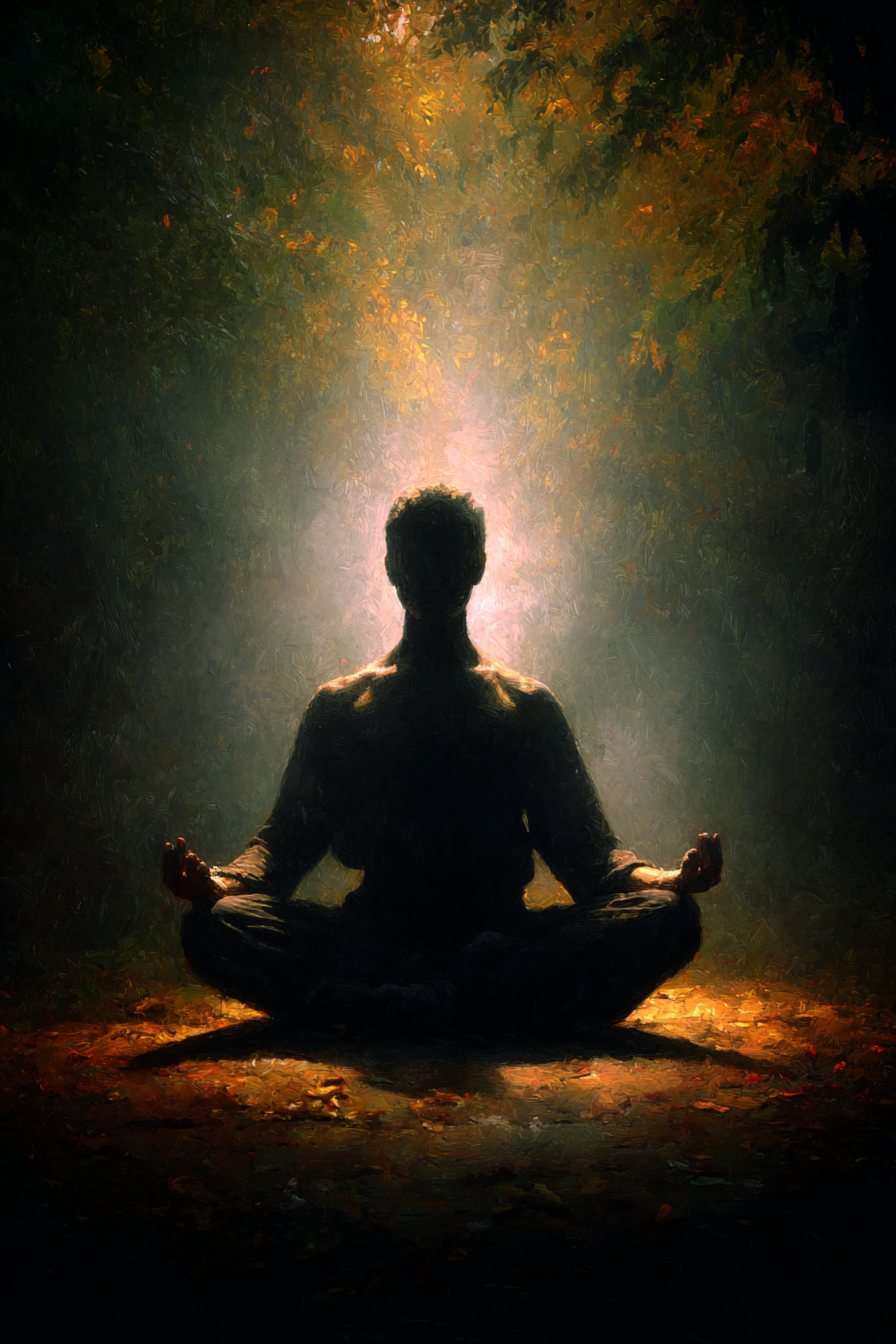 Yoga Meditation Meditierende Figur Im Natur Setting Mindfulness Innerer Frieden | Yoga und Meditation | Themen und Hobbys