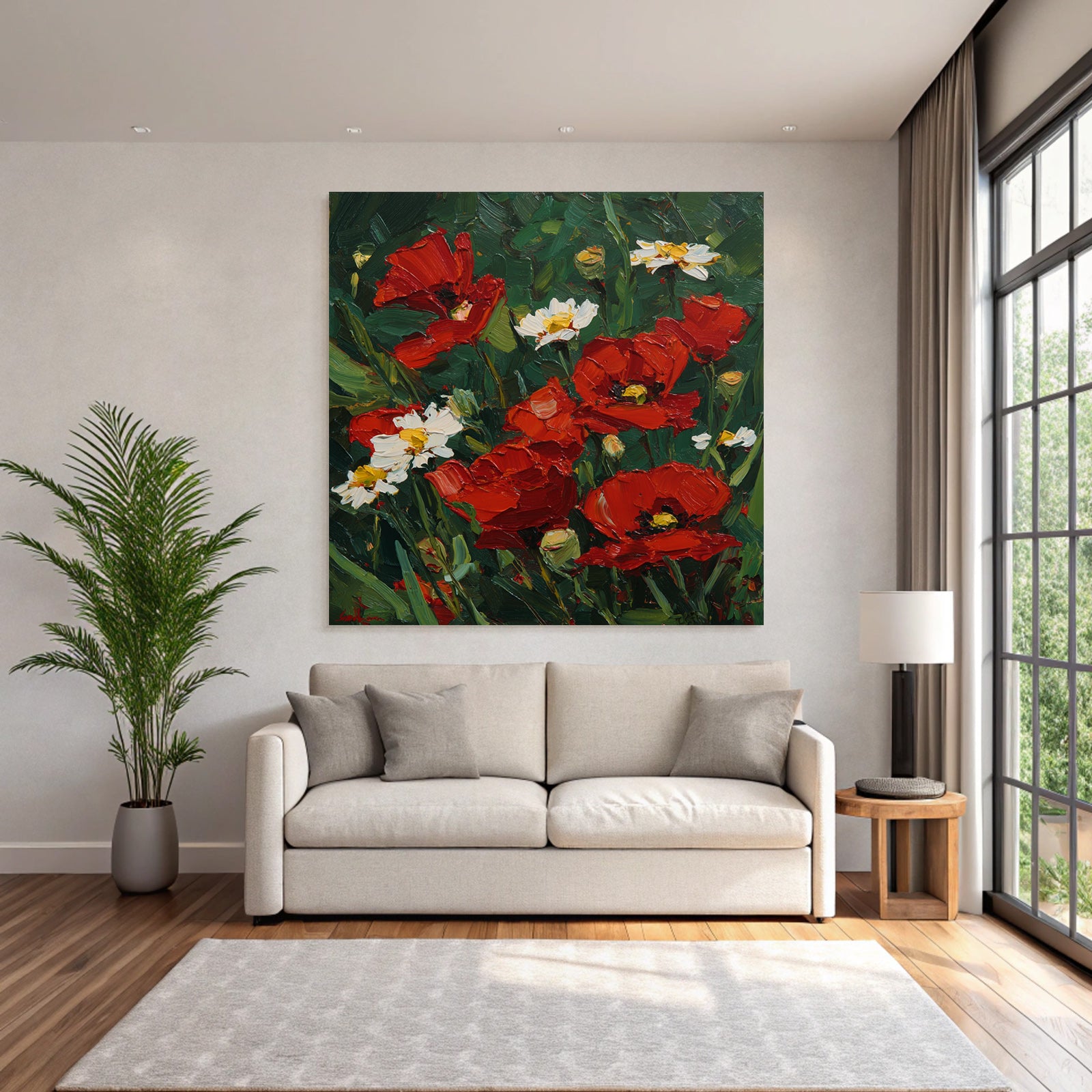 Bild Mit Mohn Und Gänseblümchen