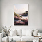 Friedliche Landschaft Strand Sonnenaufgang Blumen Dunen | Duenen und Heide | Landschaften