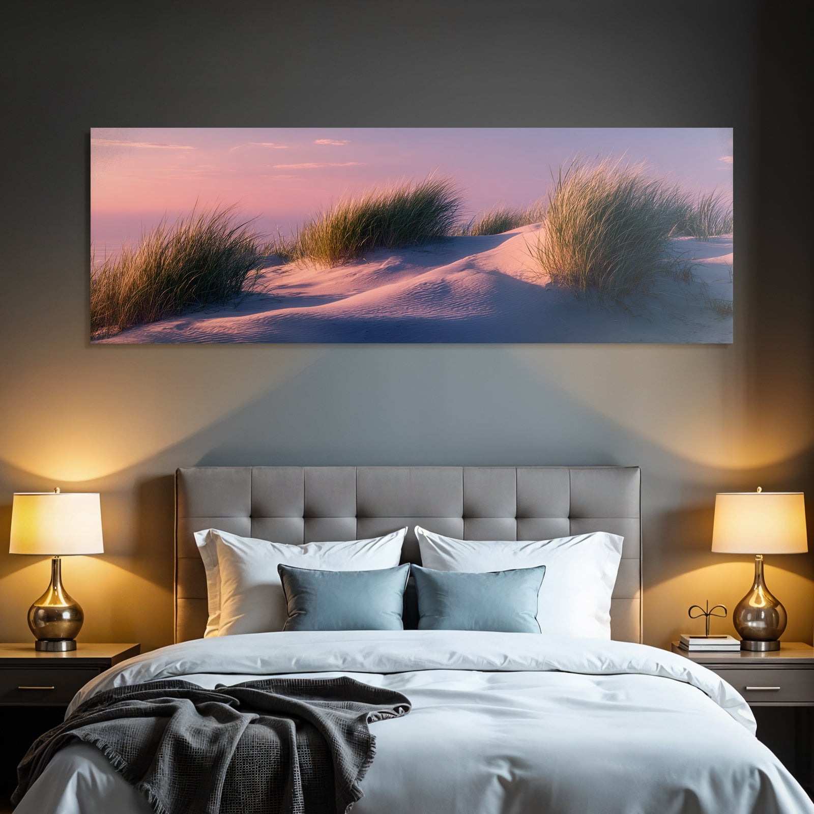 Sanddünen Gräser Sonnenaufgang | Duenen und Heide | Landschaften