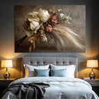 Trocken Retro Flowers Getrocknete Anfang Rustikales Arrangement