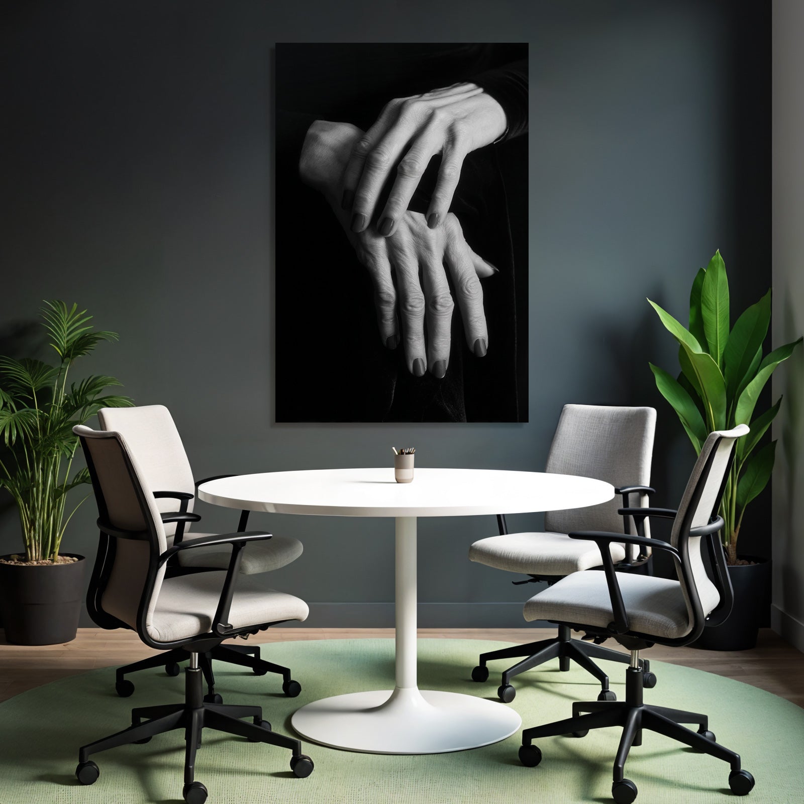 Porträts Hände Auf Einander Black And White Fotografie Manuikierte Nägel | Haende und Gestik | Menschen und Emotionen