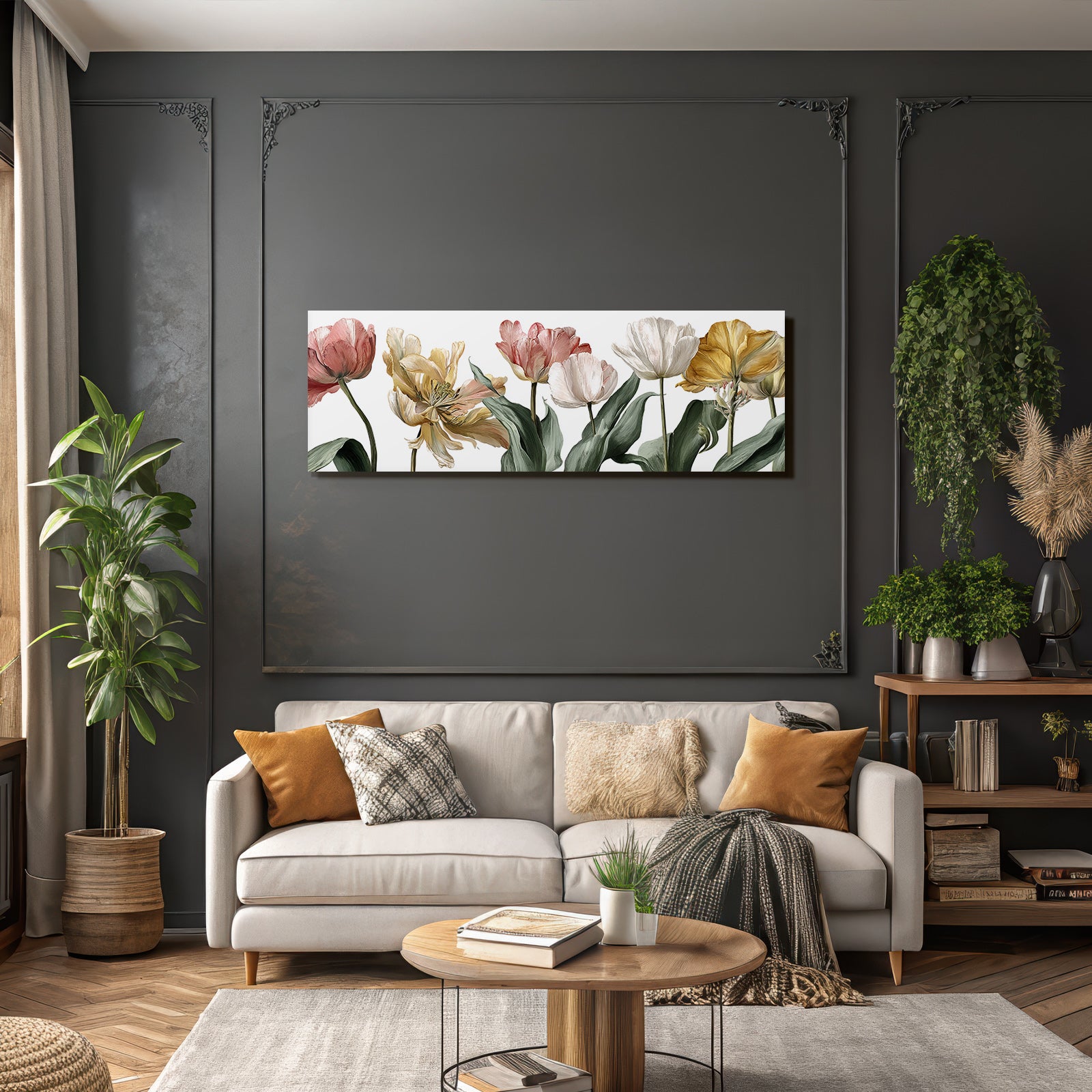 Bunte Tulpen Illustration
