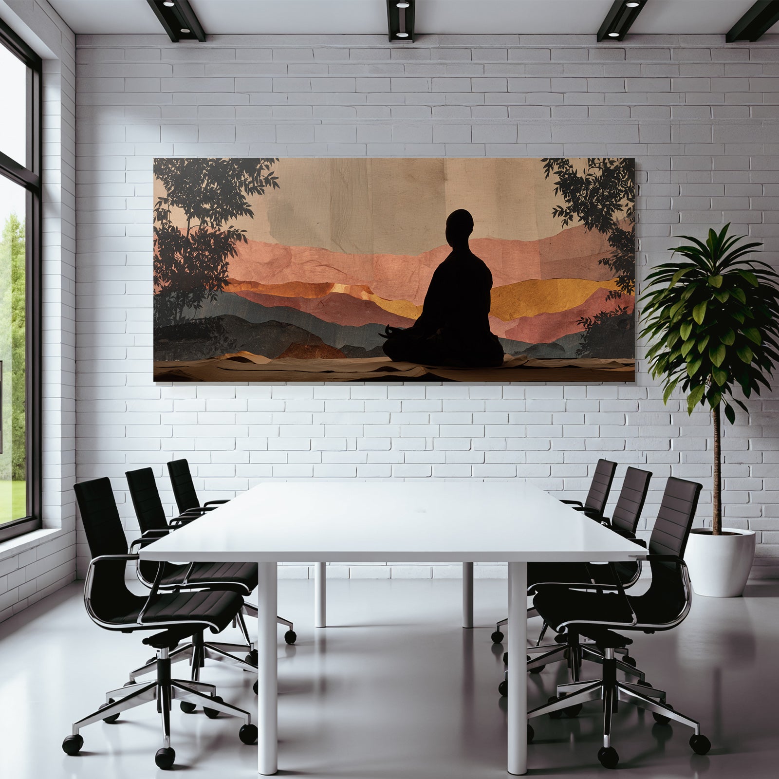 Yoga Meditation Meditierende Person In Natur Mit Berglandschaft Harmonische Atmosphäre | Yoga und Meditation | Themen und Hobbys