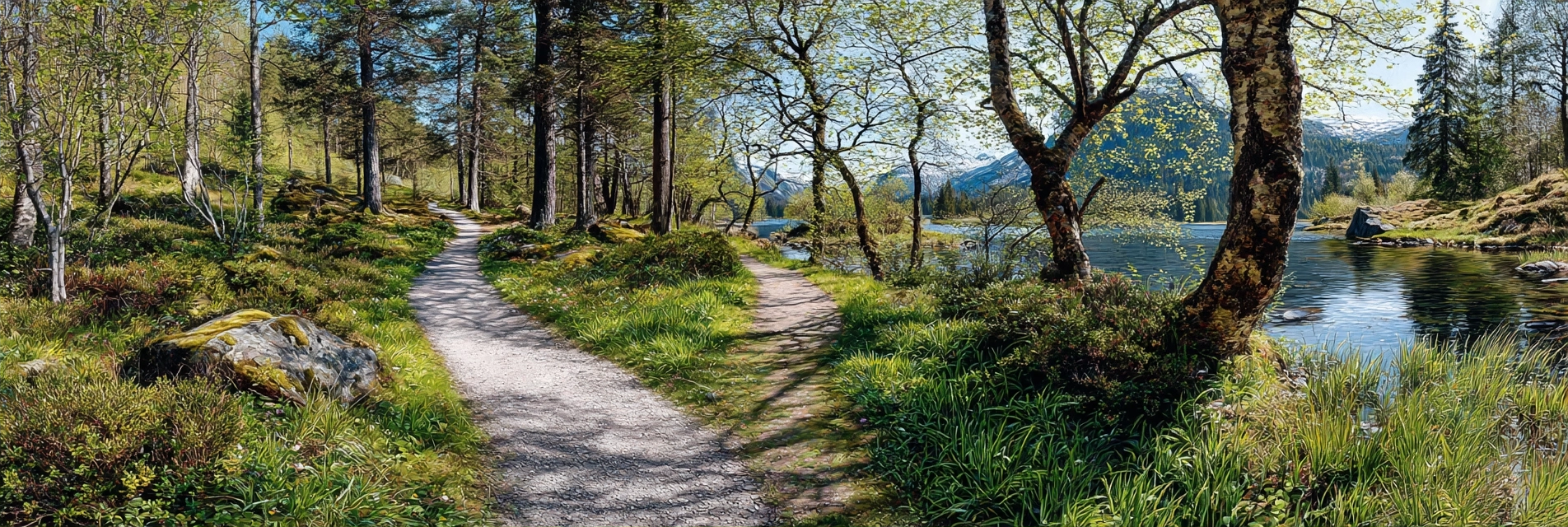Ruhige Wald Path Mit Ruhigem Wasser Picturesque Natur Erleben | Duenen und Heide | Landschaften