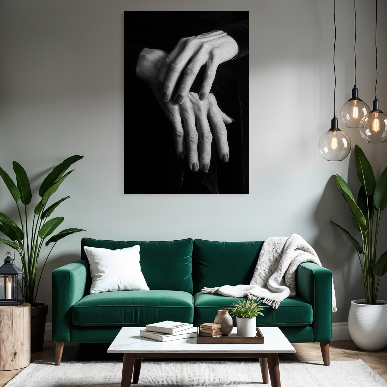 Porträts Hände Auf Einander Black And White Fotografie Manuikierte Nägel | Haende und Gestik | Menschen und Emotionen