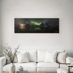 Polarlicht Aurora Borealis Mountains Water Night Landscape Scenery Germany | Fjorde und Gletscher | Landschaften