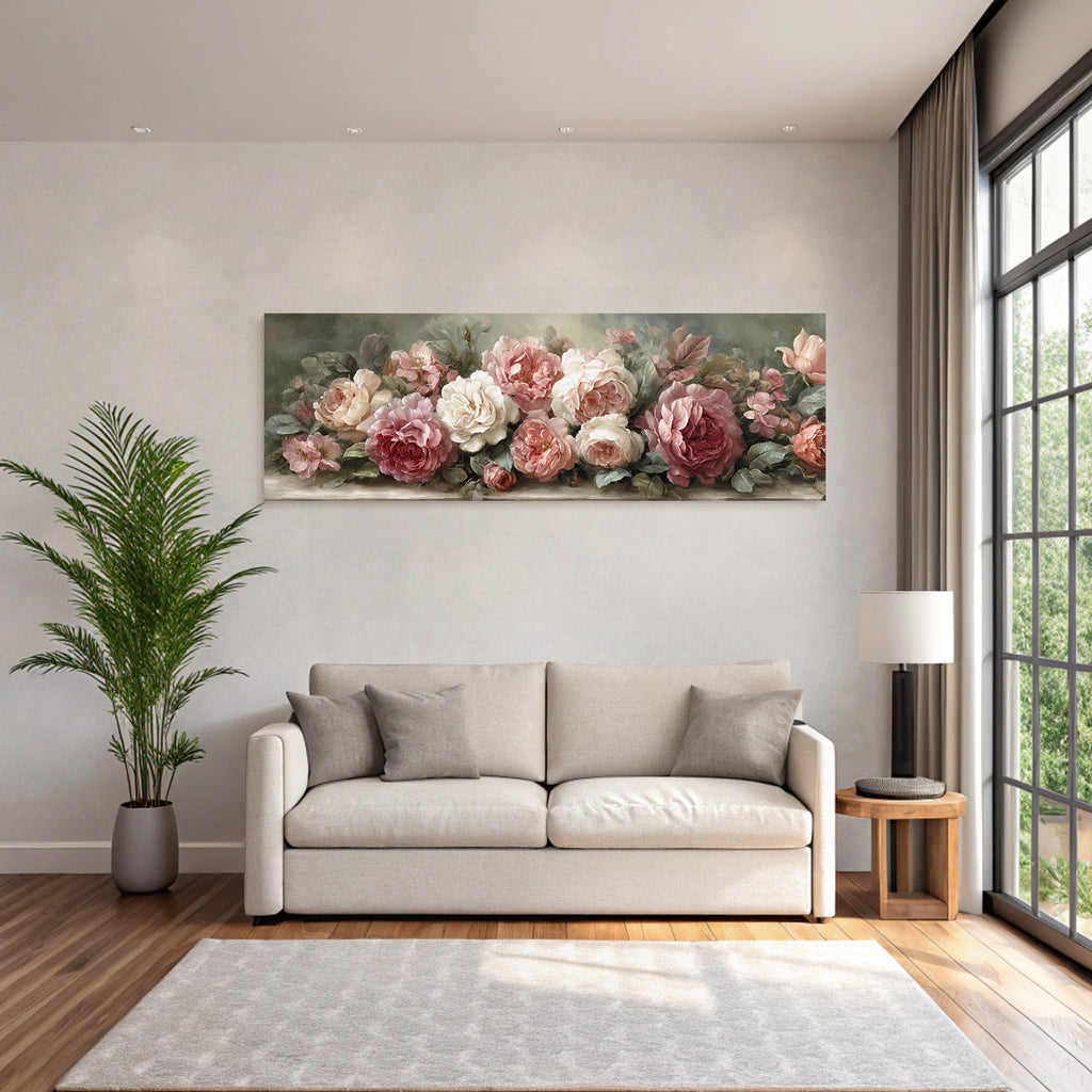 Schöner Rosenstrauss In Rosa Und Weiss