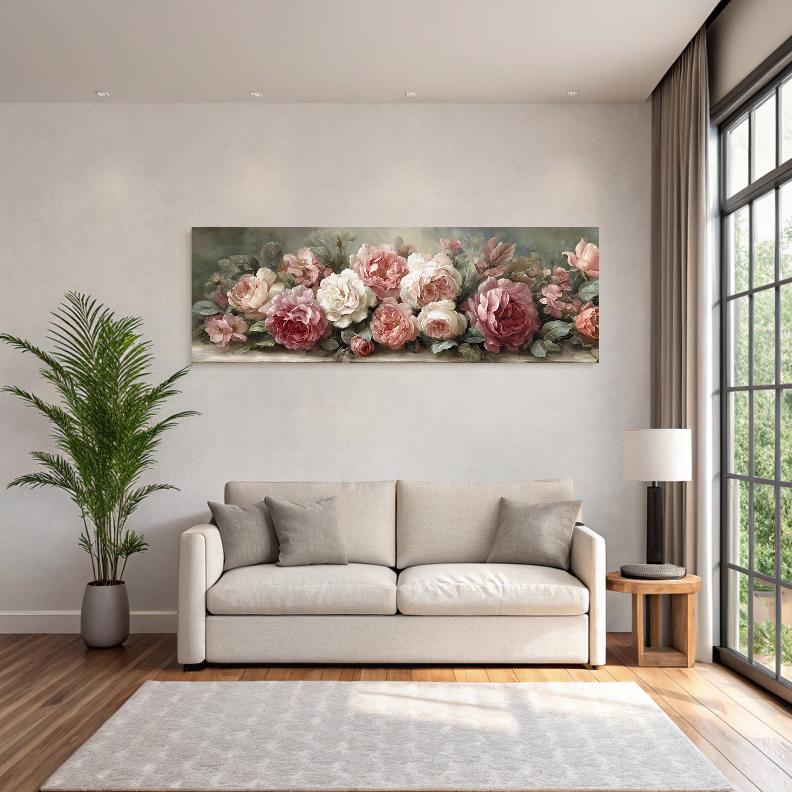 Schöner Rosenstrauss In Rosa Und Weiss