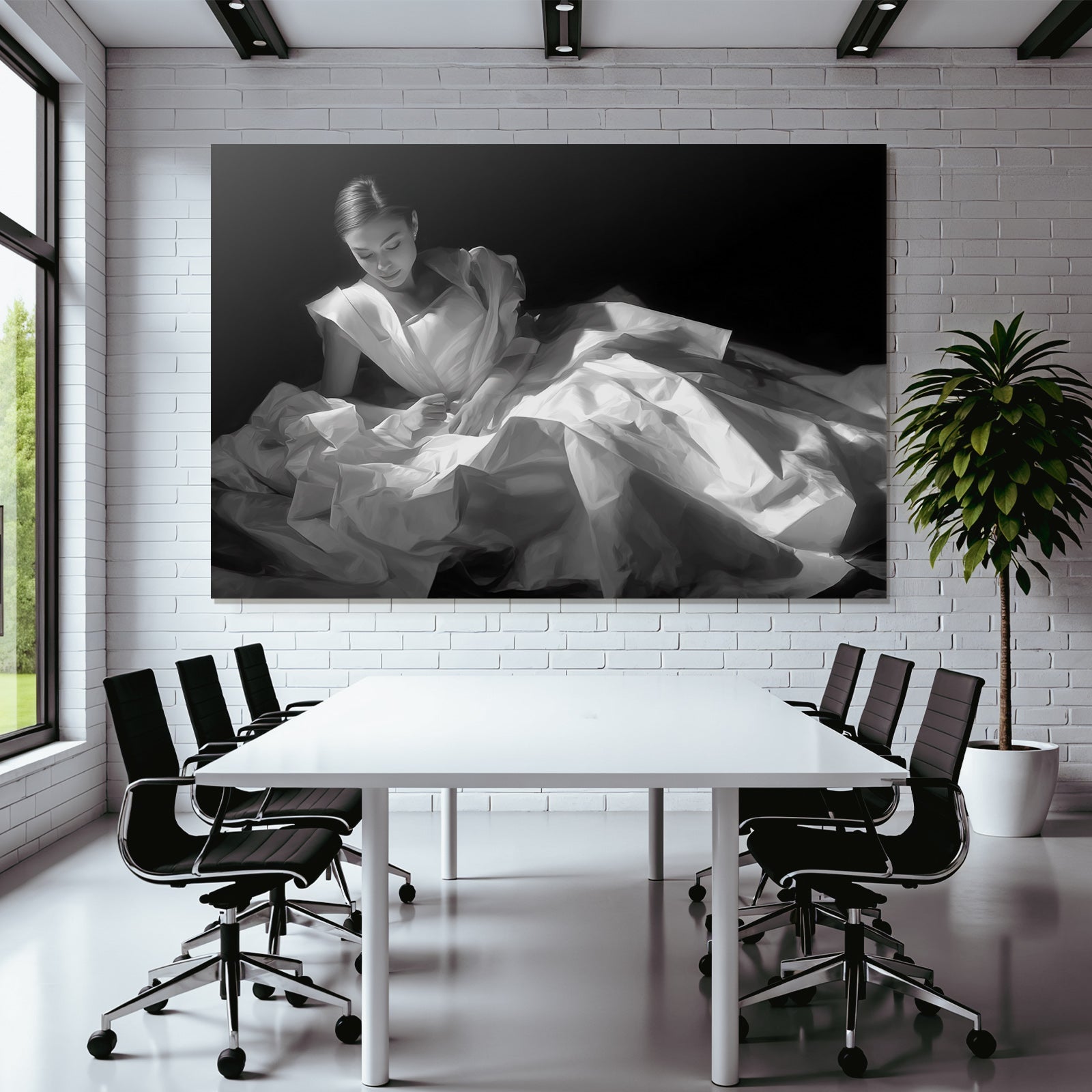 Person In Fliessendem Gewae Kleid Portrait Mode Kunst | Aktkunst und Sinnlichkeit | Menschen und Emotionen