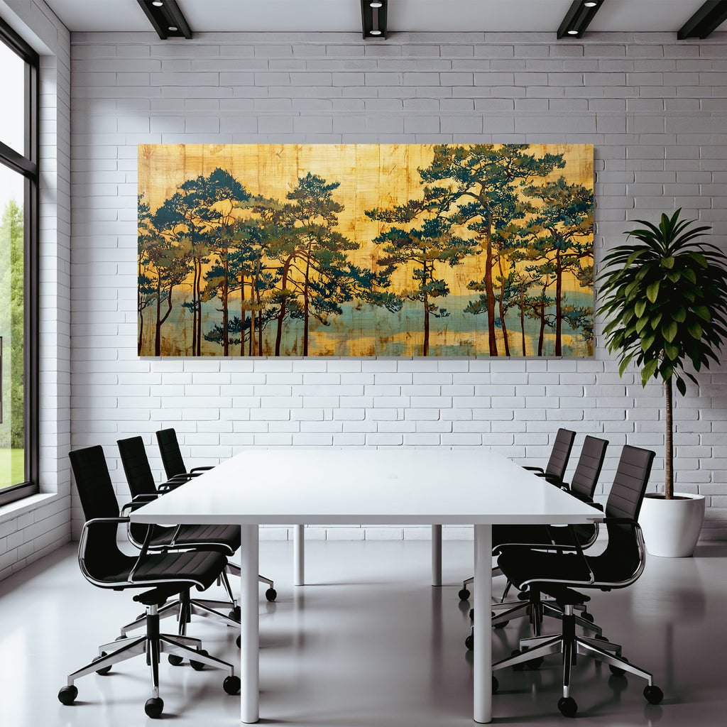 Yoga Meditation Baeume In Warmem Natur Setting Traditionelle Kunst | Yoga und Meditation | Themen und Hobbys