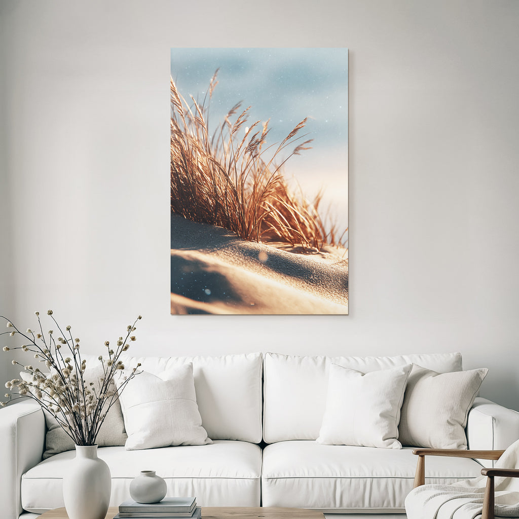 Hohes Gras Auf Sand Im Warmen Licht Serene Natur | Duenen und Heide | Landschaften