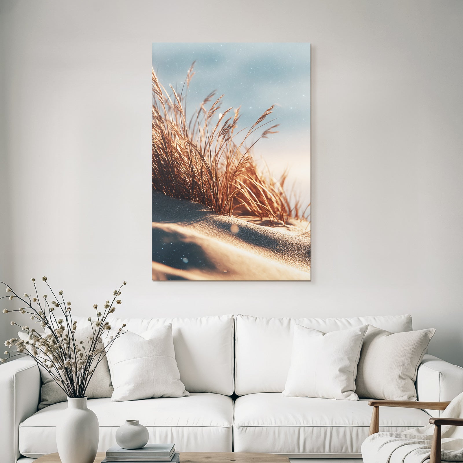 Hohes Gras Auf Sand Im Warmen Licht Serene Natur | Duenen und Heide | Landschaften