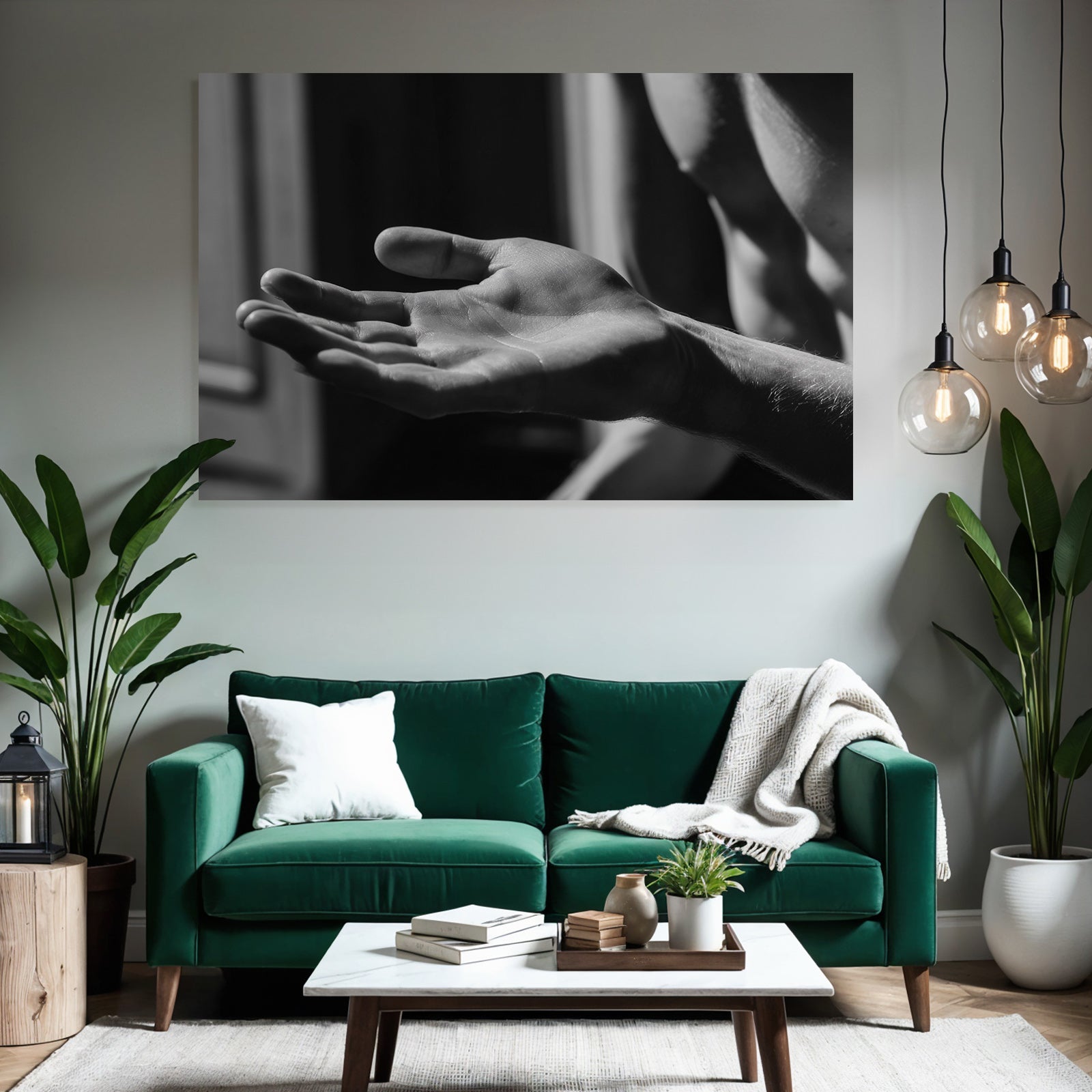 Hand In Entspannter Position Sw Fotografie | Haende und Gestik | Menschen und Emotionen
